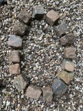 Rest - Mosaik. Smukke gamle/slidte granit/mosaiksten 5-7 cm.