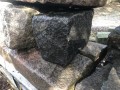 Gamle unikke granitblokke.
